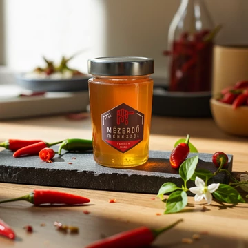 Chilli ízesítésű akácméz - 0.5 kg
