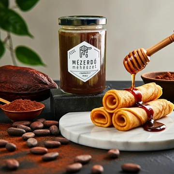 Kakaós ízesítésű akácméz - 0.5 kg