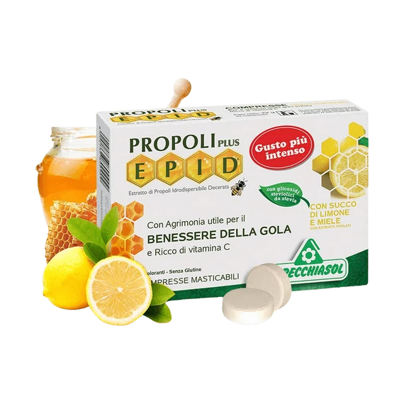 Cukormentes Propolisz 600 mg - 20 szopogatós tabletta - mézes citromos - Specchiasol