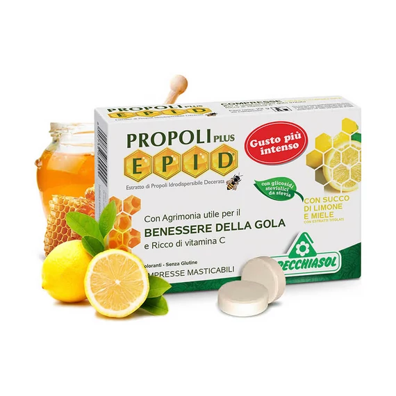 Cukormentes Propolisz 600 mg - 20 szopogatós tabletta - mézes citromos - Specchiasol