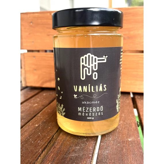 Vanília ízesítésű akácméz - 0.5 kg