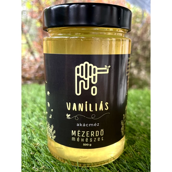 Vanília ízesítésű akácméz - 0.5 kg